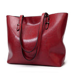 Fashion Oil Wax Leather Women Handbag