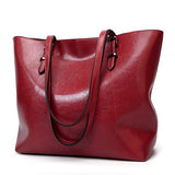 Fashion Oil Wax Leather Women Handbag